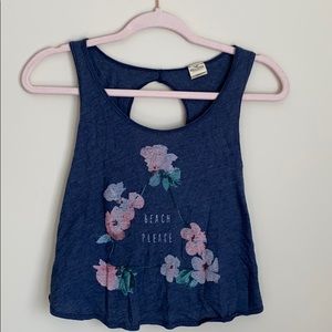 🦋BOGO🦋Open back “beach please” crop tank